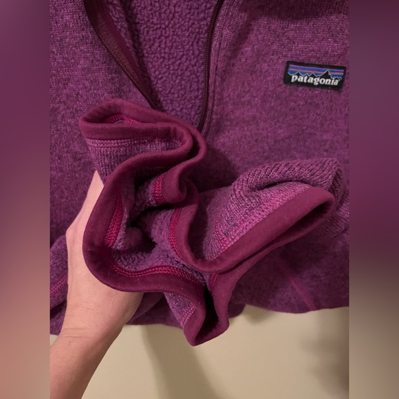 PATAGONIA Women's Better Sweater 1/4-zip Fleece MEDIUM VioletRed - Picture 7 of 11